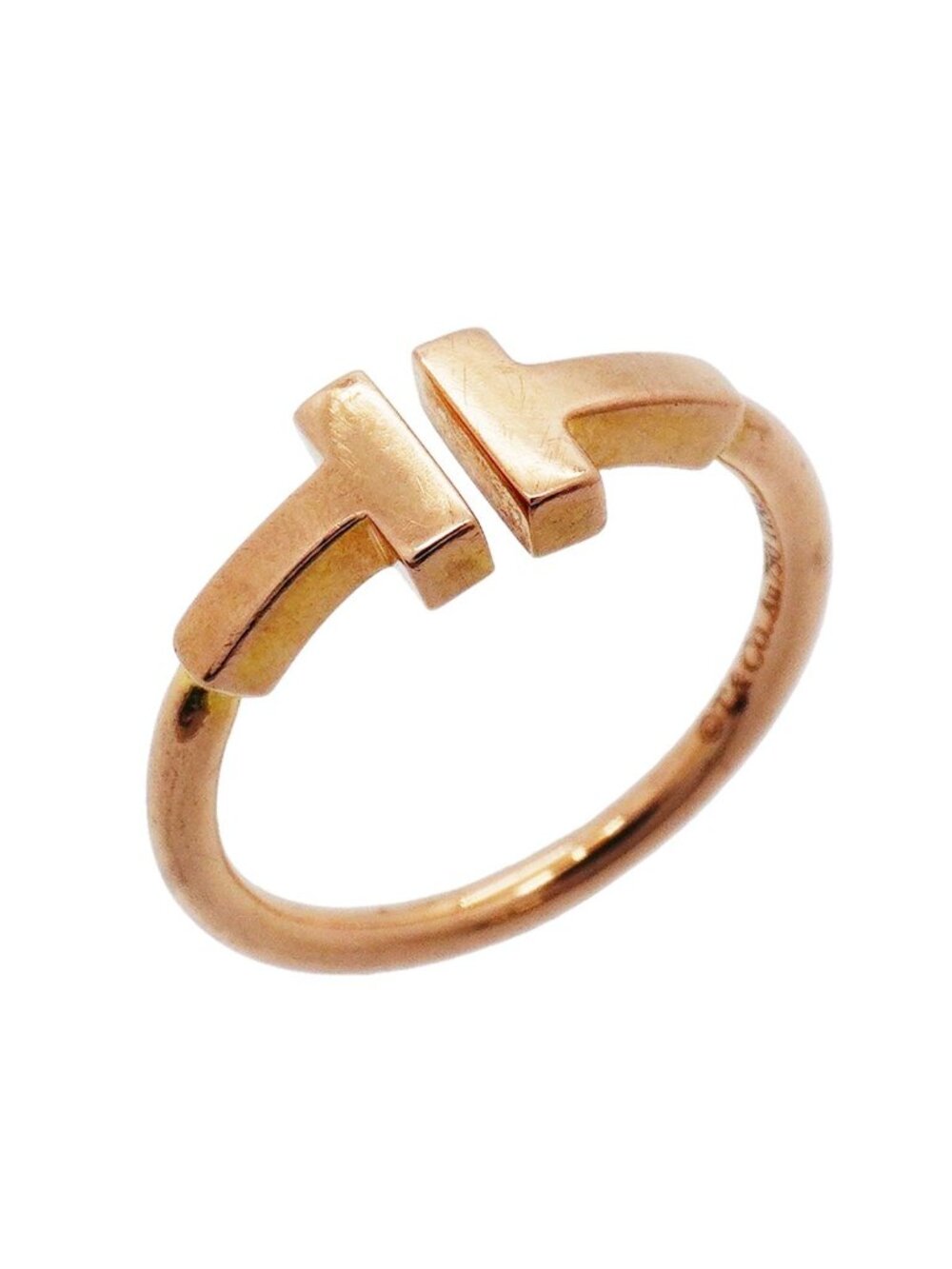 Tiffany & Co Ring T Wire 18k Pink Gold